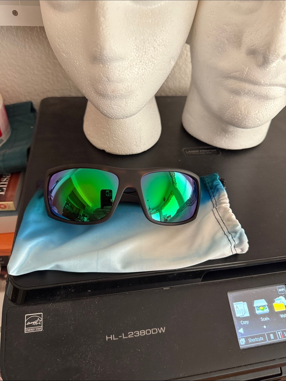 Von zipper new suplex matte tort/ green mirror sunglasses